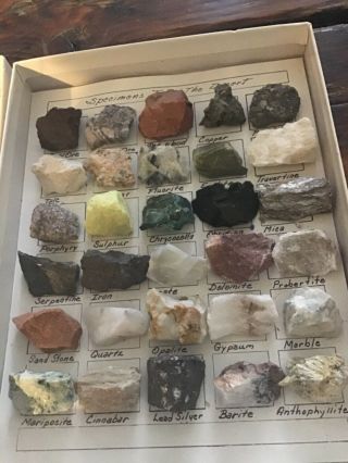 Kingman Az Humble Minerals of the Desert 30 Specimens w ID Info Sheet Rocks Gems 2