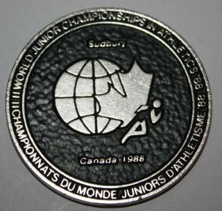 2nd Iaaf World Junior Championships In Athletics Medal - Sudbury - 1988