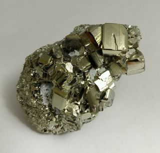 Gorgeous Pyrite Cluster Specimen,  Peru 338 Grams Fools Gold