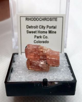 Rhodochrosite Sweet Home Mine Colorado Thumbnail Size Mineral Specimen