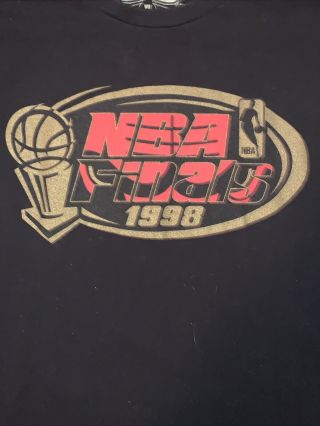 Chicago Bulls 1998 Finals T Shirt,  Xl,  Mitchell & Ness