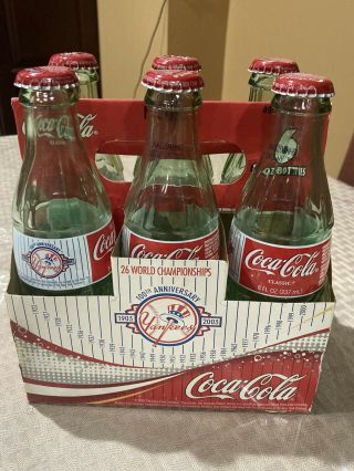 2003 Coca Cola Ny Yankees 100th Anniversary Six Pack - 26 World Championships