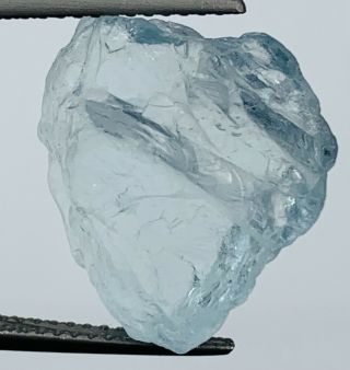 12.  75ct Facet Rough Cutting Quality Aquamarine From Nigeria Good Color,  Clearty