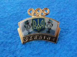 Olympic Beijing 2008 Ukraine Noc Pin Badge