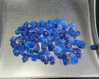 10.  2ct Rare Color Never Seen Before Neon Cobalt Blue Spinel Specimen