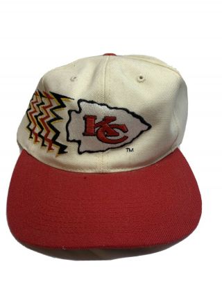 Vintage 90s Sports Specialties Kansas City Chiefs Shadow Snapback Hat Cap Nfl