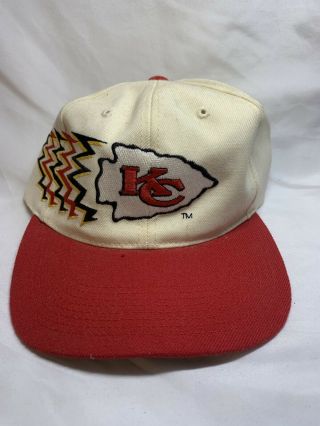 Vintage 90s Sports Specialties Kansas City Chiefs Shadow Snapback Hat Cap NFL 2