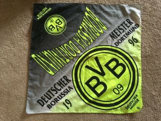 Borussia Dortmund Scarf Bvb 09 Deutscher Meister Vintage Football Scarve Schale