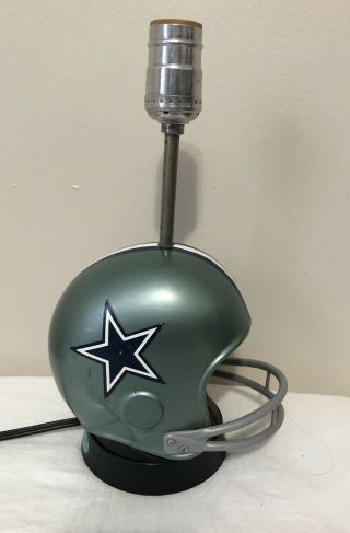 Vintage Dallas Cowboys Football Helmet Lamp