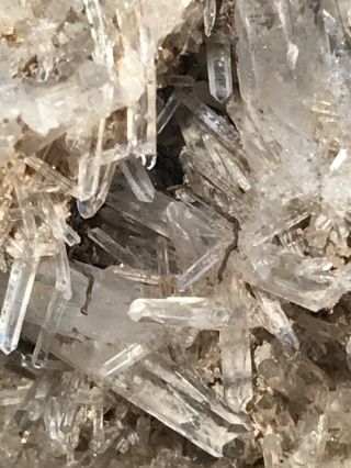 Clear Crystal Quartz Crystal with Native Silver 3