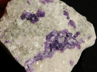 Purple Fluorite Crystal Cluster On Quartz Sweet Home Mine Colorado 166gr