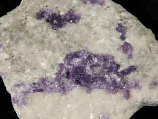 Purple Fluorite Crystal Cluster on Quartz Sweet Home Mine Colorado 166gr 3