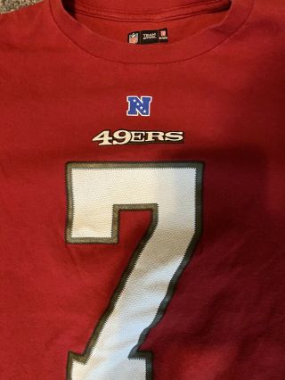 Colin Kaepernick Jersey T - Shirt NFL Team Apparel San Francisco 49ers Mens Large 3
