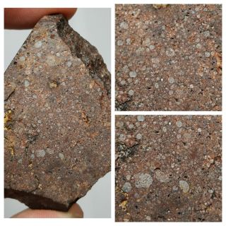 S17 - Thick Slice Nwa Unclassified Type 3 Chondrite Meteorite 34.  70g