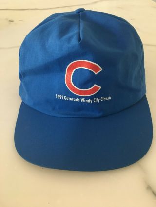 Vintage 1992 Reversible Chicago White Sox Cubs Windy City Classic Hat Cap 1990s