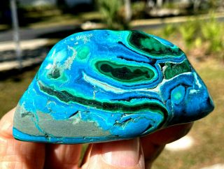 Polished Malachite And Chrysocolla - 3 In Long