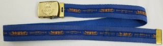 1980 USA Winter Olympic Games Levi Strauss Logo Web Belt And Buckle 2