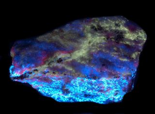 Wow Colorful Sw/uv Fluorescent From The White Elephant Mine,  Ca.  104