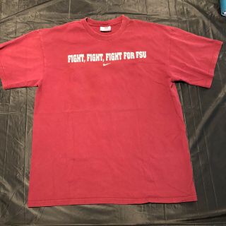 Nike Florida State Fsu Fight Song T - Shirt Shirt Seminoles Noles Garnet L Large