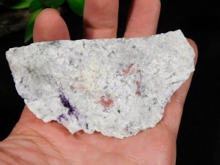 Rhodochrosite and PURPLE Fluorite on Quartz Sweet Home Mine Colorado 164gr 2