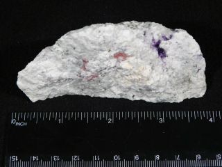 Rhodochrosite and PURPLE Fluorite on Quartz Sweet Home Mine Colorado 164gr 3