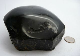 Black Tourmaline Crystal Dome Polished Specimen Brazil 1 lb.  11.  3oz. 3
