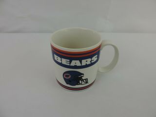 Vintage Nfl Chicago Bears Team Coffee Mug By Russ Berrie Made In Korea