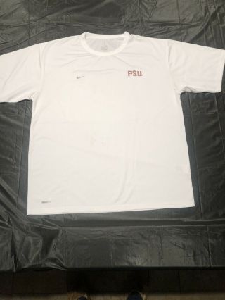 Nike Drifit Shirt T - Shirt Florida State Fsu Seminoles Noles Large