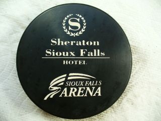 USHL ' 02 All Star Game Sioux Falls Official Team Logo Hockey Puck Collect Pucks 2