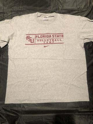 Nike Florida State Fsu Volleyball Camp T - Shirt Shirt Seminoles Noles