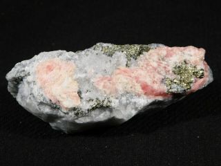 A Rhodochrosite Crystal Cluster w Pyrite & Quartz Sweet Home Mine Colorado 152gr 2