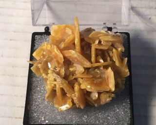 Minerals/crystals - Wulfenite Crystals - Morocco