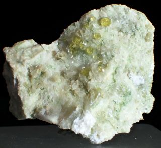 Rare Yellow Color Grossular Garnet Mineral Crystal Jeffrey Mine Asbestos Quebec
