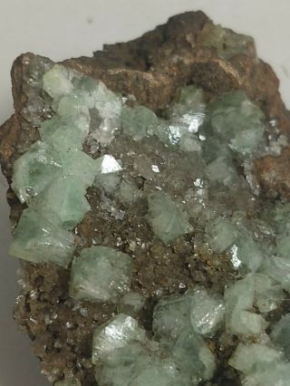 Cuprian adamite,  fluorescent minerals,  Ojuela mine,  Mexico 56.  1 grams 3