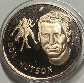 Don Hutson 1972 Pro Football Hof Franklin 1st Edition Solid Bronze Coin