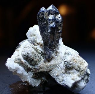 Scepter Smoky Quartz Crystals Fine Mineral Specimen Mont Saint Hilaire Canada