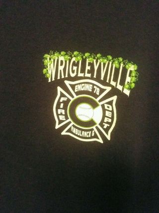 Wrigleyville Fire Department T Shirt Engine 78 Ambulance 6 Size Xl 100 Cotton