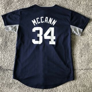 Majestic Mlb York Yankees Brian McCann Baseball Jersey Youth Large 2