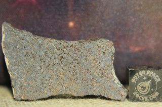 Goulimine 001 H5 Chondrite Meteorite 5.  9g Highly Porous Part Slice
