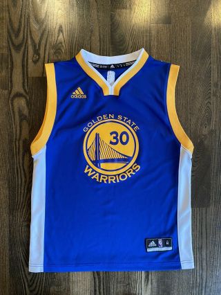 Adidas Steph Curry 30 Golden State Warriors Jersey Size Youth Medium M