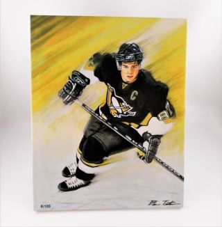 Sidney Crosby Limited Edition 6 / 100 Art Tile By Ben Teeter