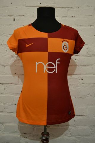 As Galatasaray Home Football Shirt 2017/2018 Soccer Jersey Nike Turkey Womens M