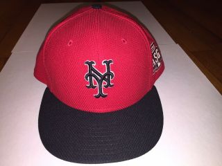 York Mets 2015 Asg Home Run Derby Hat Era 59 Fifty Red With Patch Fitted