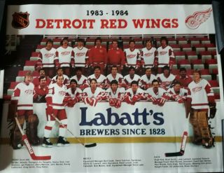 Detroit Red Wing Team Picture Posters - Three From The 80 