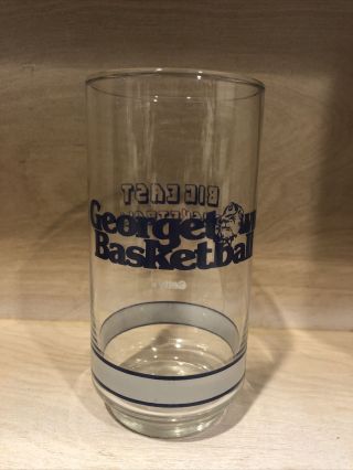 Georgetown Hoyas Basketball Big East Getty Vintage Drinking Glass Mug Euc