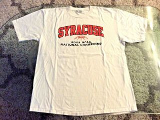 Syracuse Orangemen 2003 Ncaa Basketball National Champions Shirt Adult X - Large