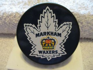 Hometown Hockey: Markham Waxers Puck: Ont.  Tier Ii Jr.  A
