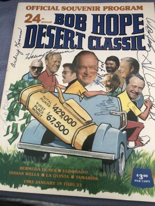 Official Souvenir Program Of 24th Bob Hope Desert Classic
