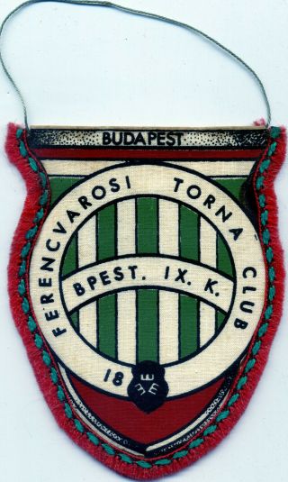 Ferencvaros Budapest Hungary - Very Rare Old Football Soccer Pennant