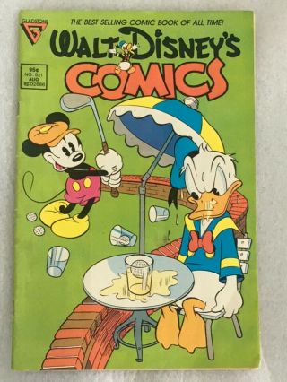 Walt Disney ‘s Mickey Mouse & Donald Duck Golf Cover 1987 Comic Book